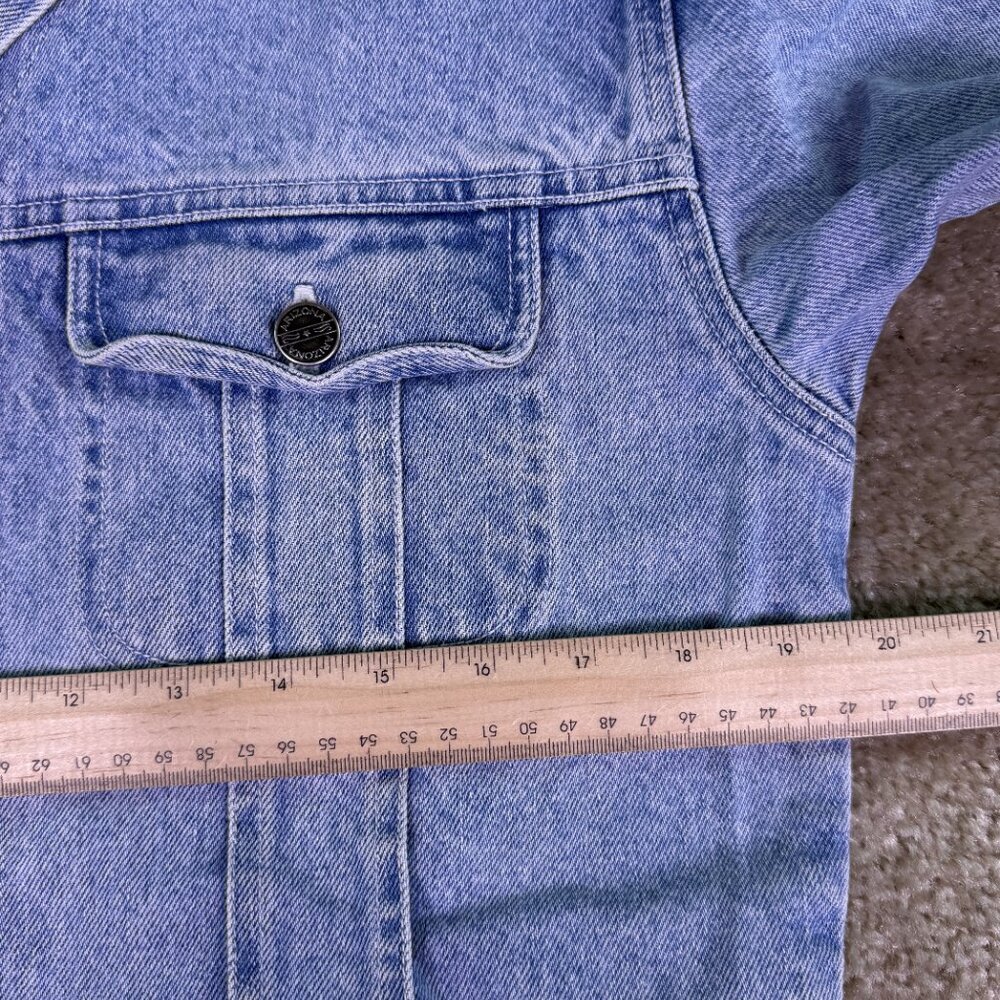 Arizona Jean Company Women's Denim Jean Jacket Size Large 14 Light Blue VTG E832 - Picture 7 of 10